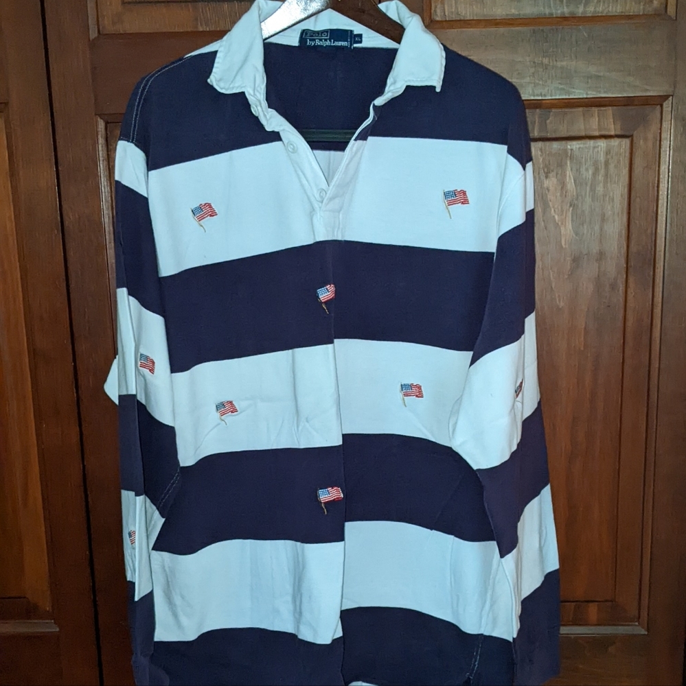 Rugby. Polo by Ralph Lauren All American Rugby Jersey. Men's XL.